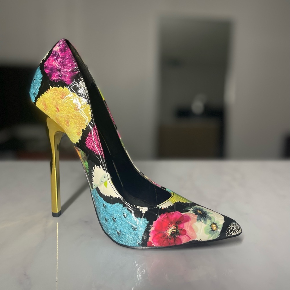 Multicolor high heel